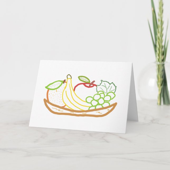 Carte Bol de fruits à vie fixe (Devant)