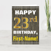 Bold, Faux Wood, Faux Gold 23ème anniversaire + No