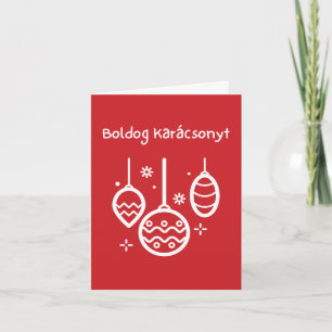 Carte Boldog Karácsonyt Noël hongrois