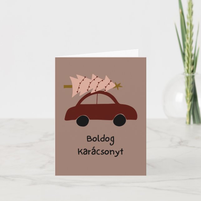 Carte Boldog Karácsonyt Noël hongrois (Devant)