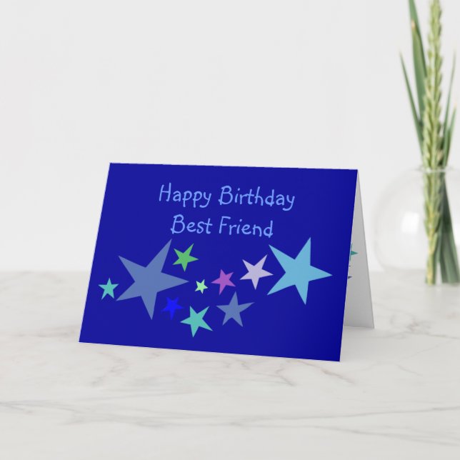 Carte Bon Amis Comme Les Étoiles Toujours Là Citation (Devant)