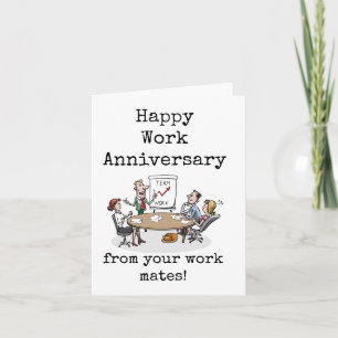 Carte Bon Anniversaire De Travail De Vos Mates De Travai