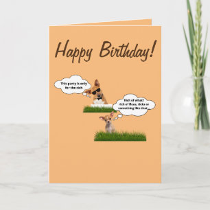 Carte Bon anniversaire drôles chiens