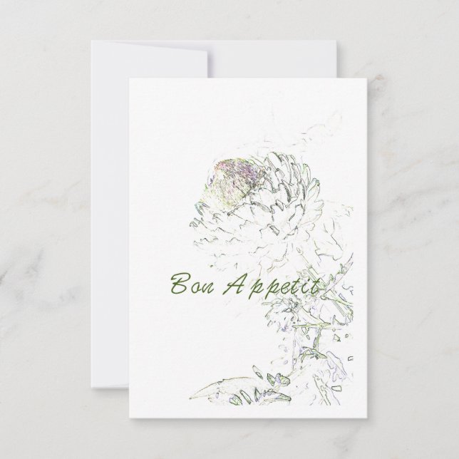 Carte Bon Appetit Artichoke (Devant)