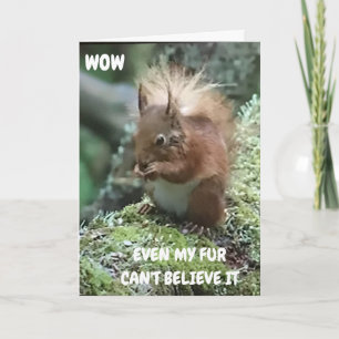 CARTE "BON-BYE ET BONNE CHANCE VOUS MANQUERA"