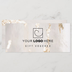 Carte Bon cadeau/Certificat pour huile d'or moderne clas