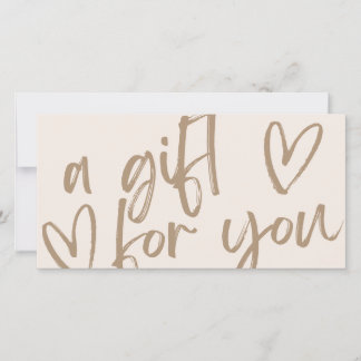 Carte Bon de certificat cadeau moderne