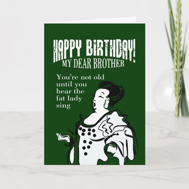 Carte Bon frère d'anniversaire (Devant)
