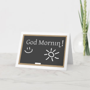 Carte Bon matin phonétique