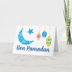 Carte Bon Ramadan Salutations en français Fanoos