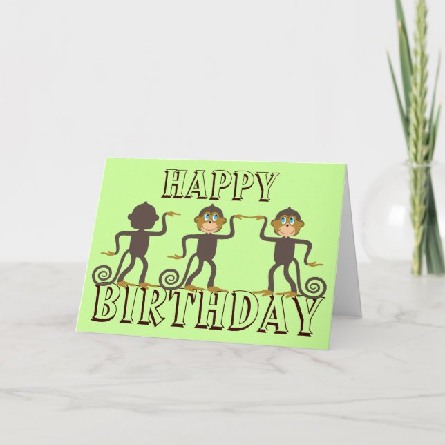 Carte Bon safari, anniversaire de garçon (Devant)