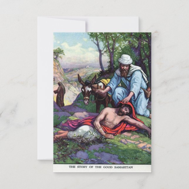Carte Bon Samaritain éditable prière pour la gentillesse (Devant)