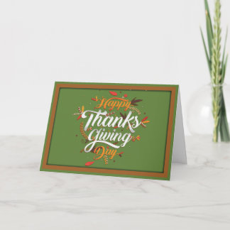 Carte Bon thanksgiving