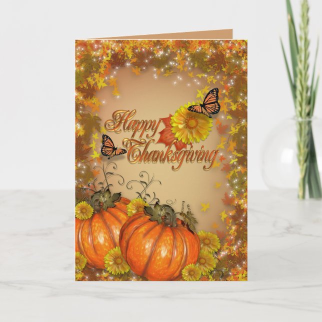 carte bon thanksgiving (Devant)