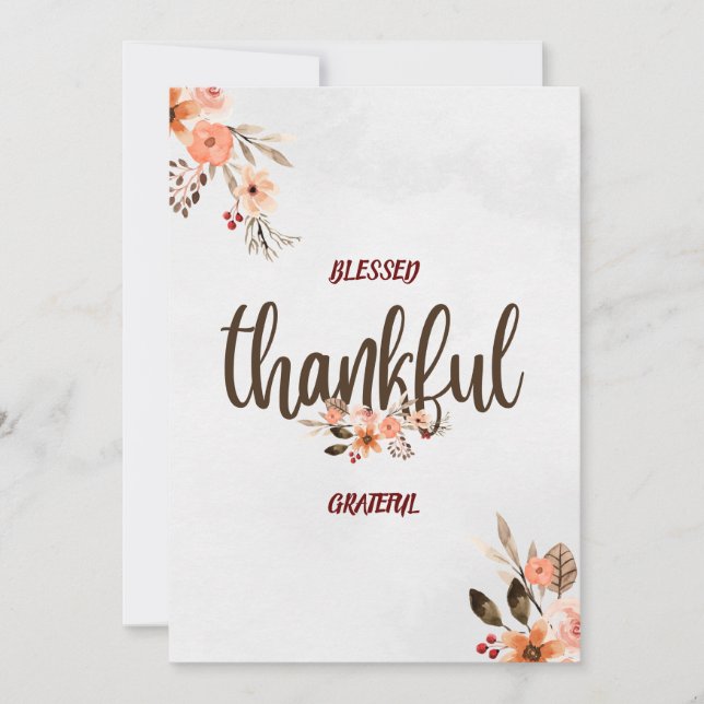 Carte bon thanksgiving (Devant)