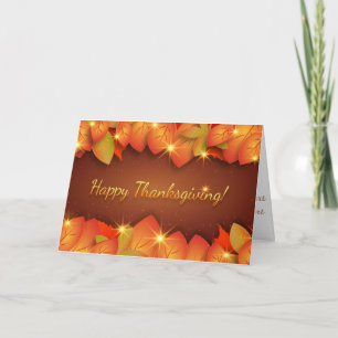 Carte bon thanksgiving - Je suis heureux