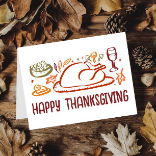 Carte Bon thanksgiving Whimsgiving sur mesure