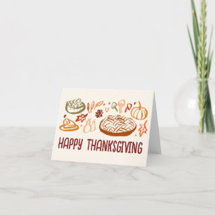 Carte Bon thanksgiving Whimsgiving Vegan