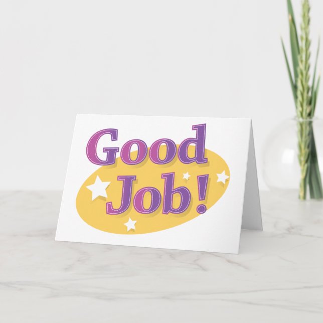 Carte Bon Travail ! (Devant)