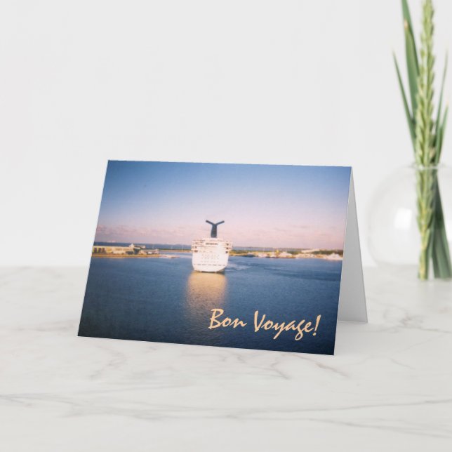 Carte Bon Voyage (Devant)