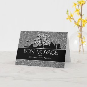 Carte Bon Voyage Agence de voyage Salutation d'affaires