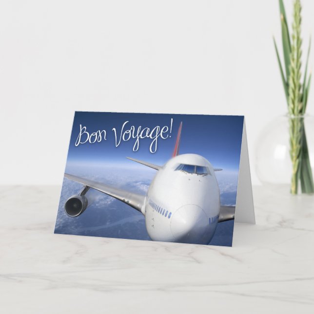 Carte bon voyage ! (avion) (Devant)