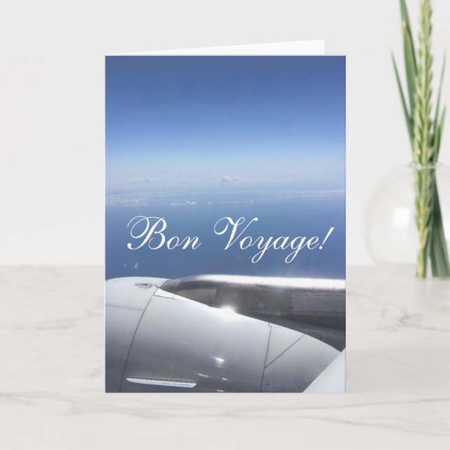 Carte Bon Voyage ! Voyages heureux et sûrs (Devant)