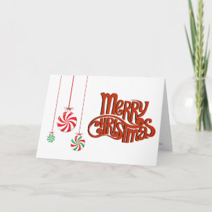 Carte Bonbons de Noël et de Noël