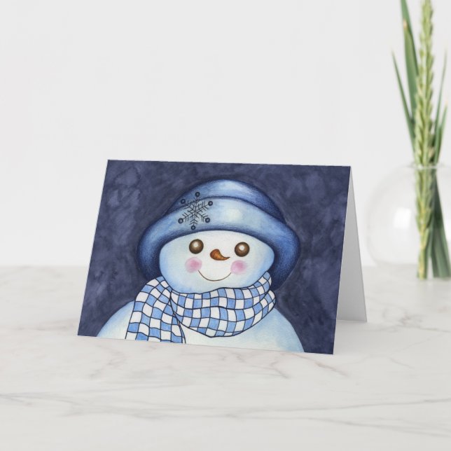 Carte Bonhomme de Neige (Devant)