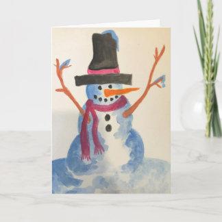 Carte Bonhomme de neige
