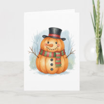 Bonhomme de neige en citrouille