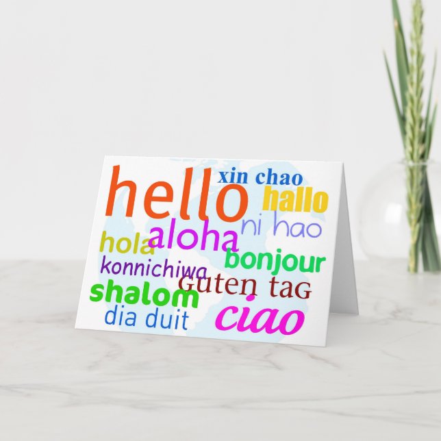 Carte Bonjour (Devant)