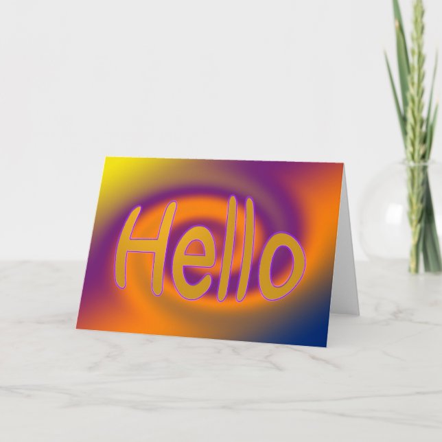 Carte bonjour (Devant)