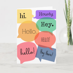 Carte Bonjour,