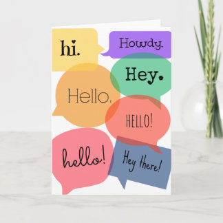 Carte Bonjour,