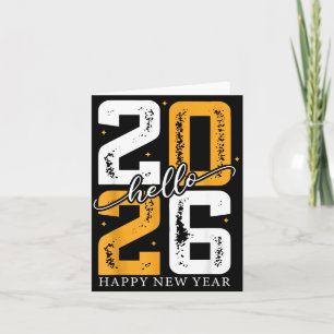 Carte Bonjour 2026 Bonne Année 2026 Réveillon du Nouvel 