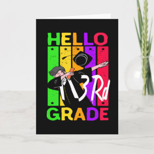 Carte Bonjour 3e année Retour à l'école Bonjour 3e année