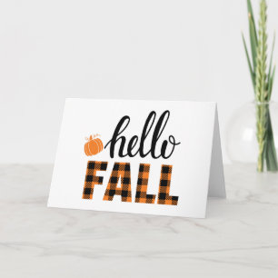 Carte Bonjour automne