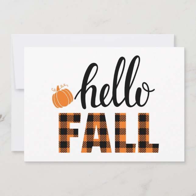 Carte Bonjour automne (Devant)