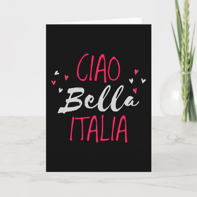 Carte Bonjour belle Italie (Devant)