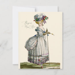 Carte Bonjour Bonjour Marie Antoinette Fashion Salutatio