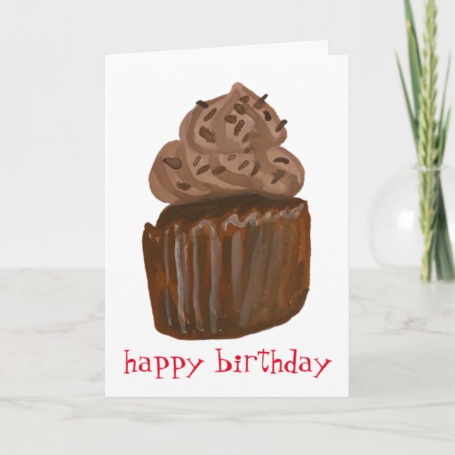Carte BONJOUR D'ANNIVERSAIRE CUPCAKE Sweet Treat (Devant)