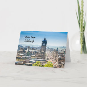 Carte Bonjour d'Édimbourg, Écosse