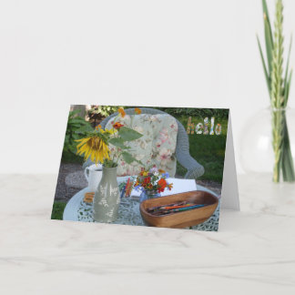 Carte Bonjour du jardin