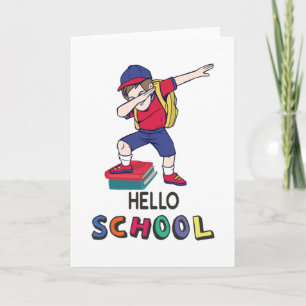 Carte Bonjour école