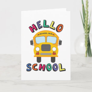 Carte Bonjour école