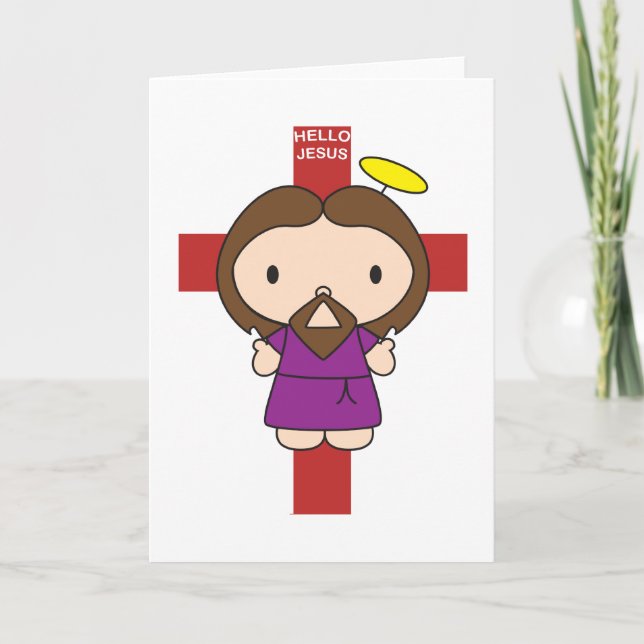 Carte Bonjour Jésus (Devant)