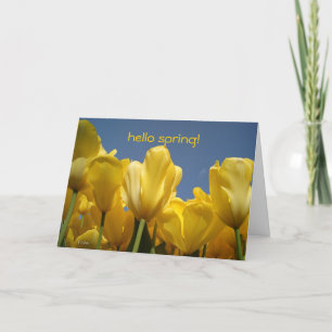 Carte bonjour printemps !