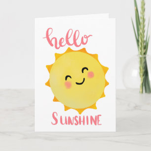 Carte Bonjour soleil