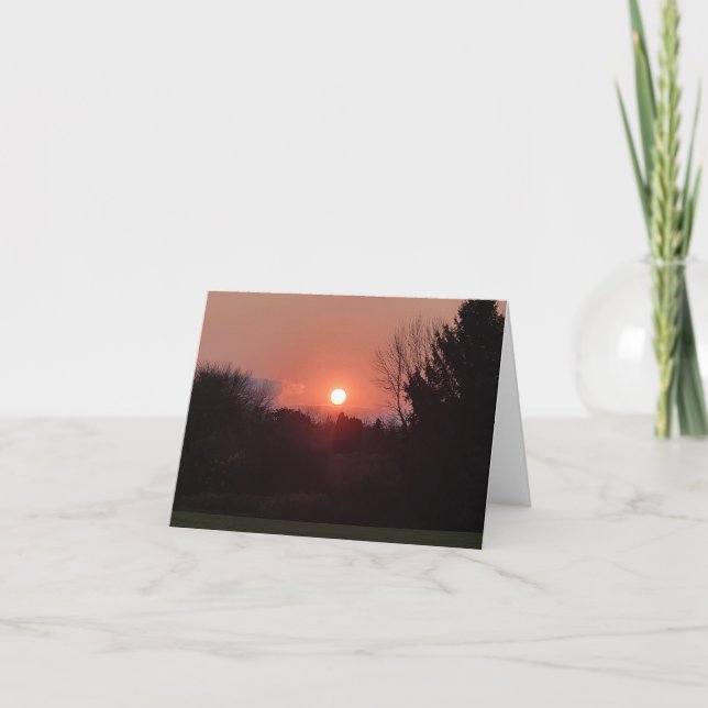 Carte Bonjour, Sunrise - personnalisez-vous ! (Devant)